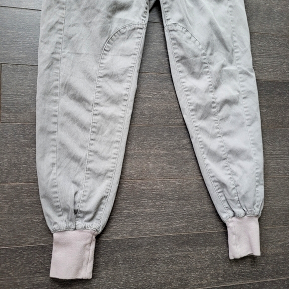 French Connection Denim Button Zipped Carrot Pants Joggers - Picture 4 of 9